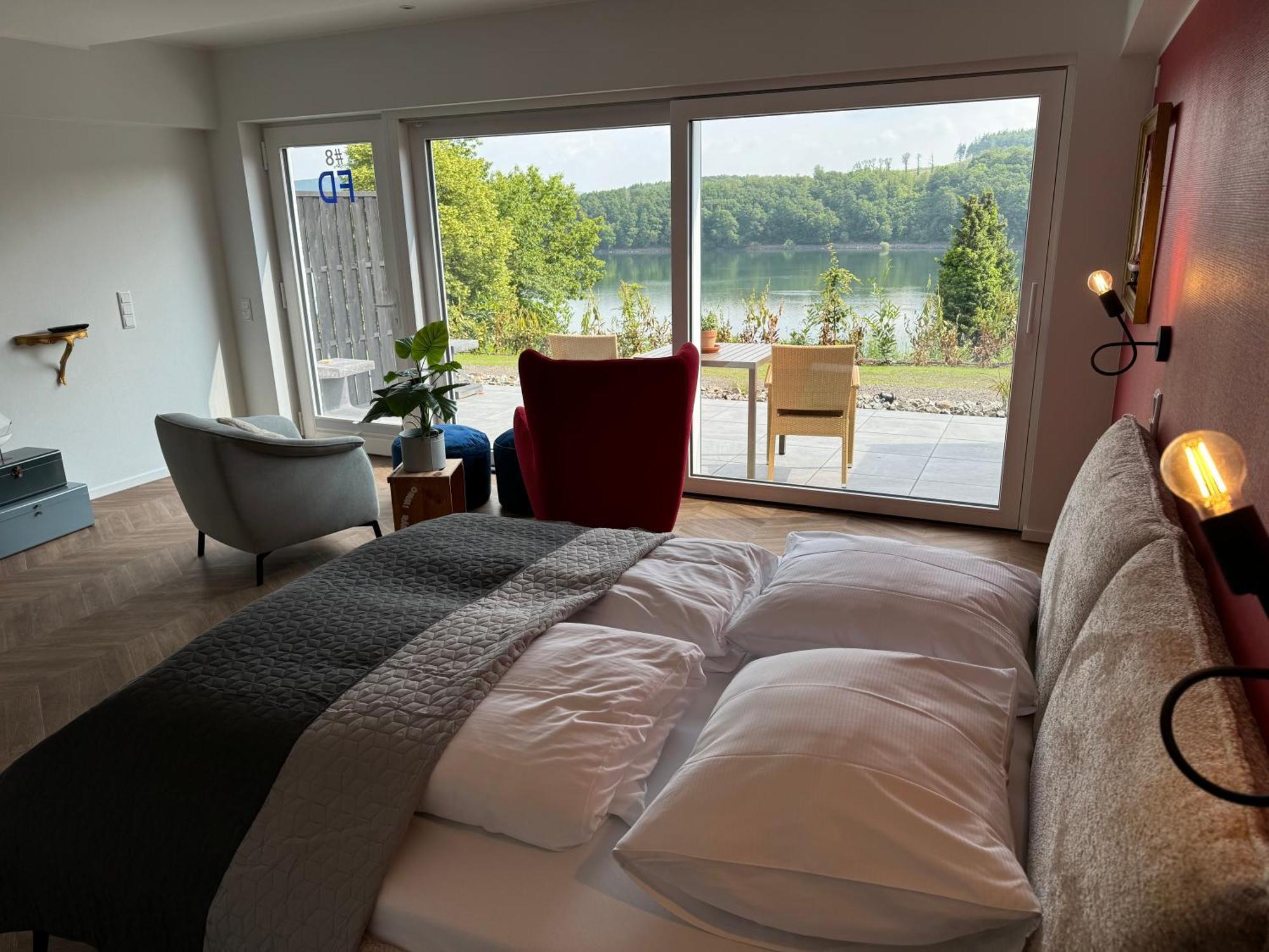 Ommi Kese See-Suite Sauna Biggesee Olpe bei Meschede Exterior foto